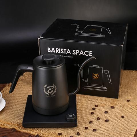 ابريق تقطير كهربائي 1350 وات 1 لتر أسود | Barista Space - Smart Temperature Controlled Electric Coffee Kettl - SW1hZ2U6NTY5OTkz