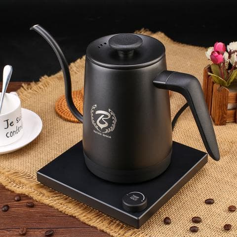 ابريق تقطير كهربائي 1350 وات 1 لتر أسود | Barista Space - Smart Temperature Controlled Electric Coffee Kettl