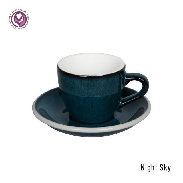 كوب قهوة 80 مل مع صحن – لون سماء الليل  Loveramics Egg Espresso Cup & Saucer - SW1hZ2U6NTc0MzI4