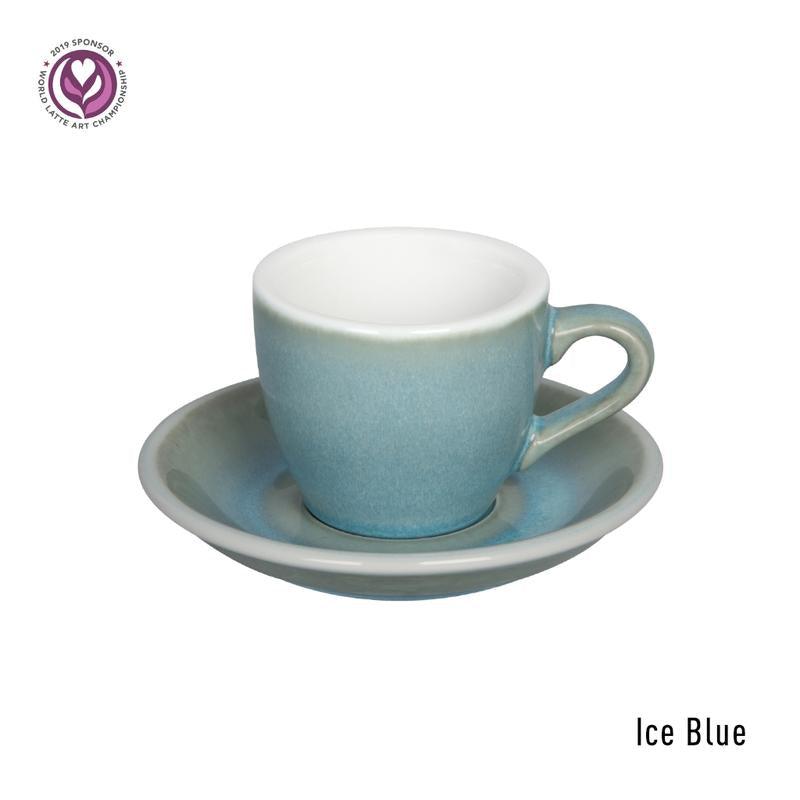كوب قهوة 80 مل مع صحن – أزرق ثلجي  Loveramics Egg Espresso Cup & Saucer