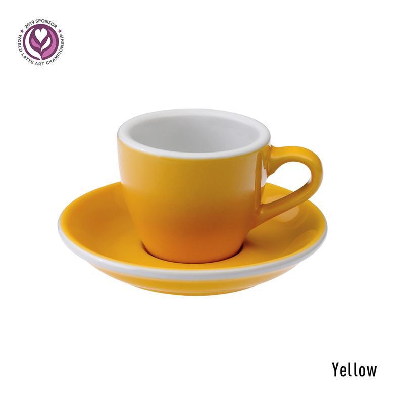 كوب قهوة 80 مل مع صحن – أصفر  Loveramics Egg Espresso Cup & Saucer