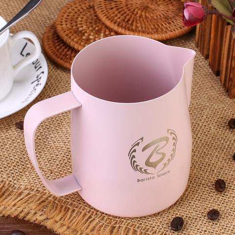 بيتشر حليب لتحضير القهوة 600 مل زهر | Barista Space Pitcher - Teflon Pink