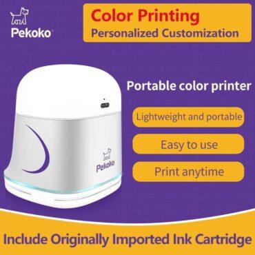 طابعة محمولة بالألوان Pekoko mini color photo mobile printer - 8}