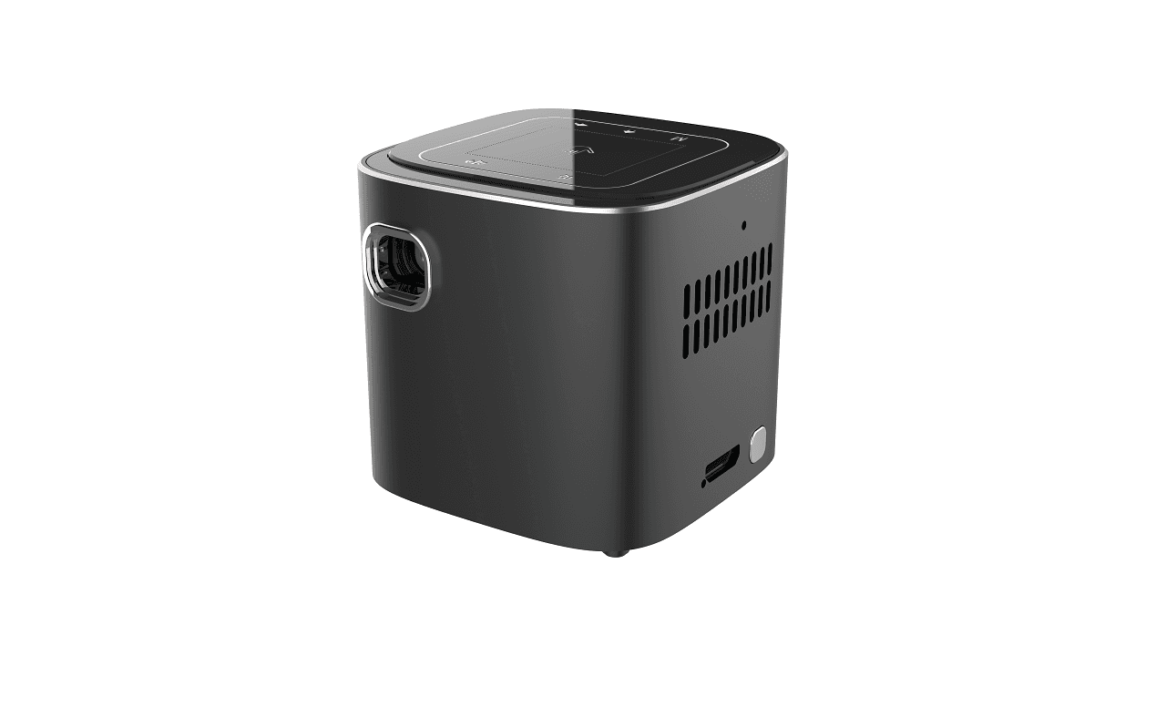 بروجكتر صغير للجوال محمول بالبطارية HD أسود Melin Cube HD