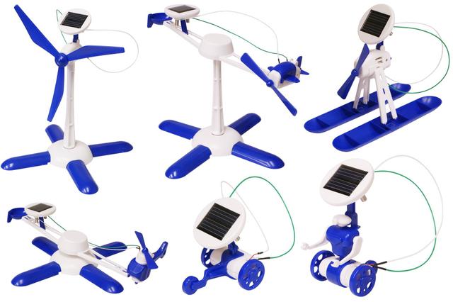 مجموعة روبوت تعليمي 6 في 1 يعمل بالطاقة الشمسية Merlin 6-IN-1 DIY Educational Solar Robot Kit - SW1hZ2U6NTYyNjE5