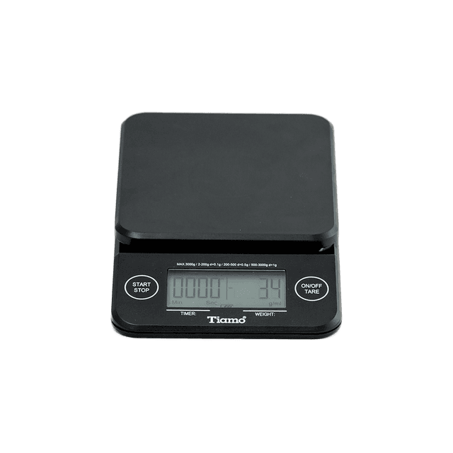 ميزان قهوة رقمي 3000gr أسود Digital Scale with Timer - Tiamo - SW1hZ2U6NTczMzA4