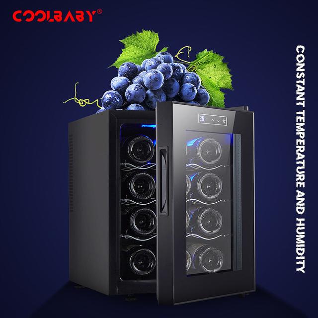Cool Baby COOLBABY CZBX19 Mini Red Wine Cabinet Chiller Constant Temperature Wine Cabinet Wine Bottle Cooler Refrigerator Small Freezer Fridge - SW1hZ2U6NTkxNDI4