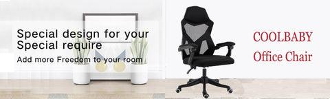 كرسي مكتب - أسود COOLBABY BGY02 Office Chair - SW1hZ2U6NTk2MzU4