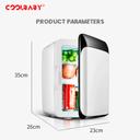 Cool Baby COOLBABY CZBX01 10L Small Fridge Freezer 12V Mini Portable Car Refrigerator Car/Home Dual-use Cooler Warmer Refrigerators for Home - SW1hZ2U6NTg5MDgy