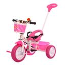 Cool Baby COOLBABY SLC04 Kids Toddler Tricycle 3 Wheel Baby Trikes Balance Bicycle Ride On Bike Walker With Push Bar & Basket - SW1hZ2U6NTg0ODA5