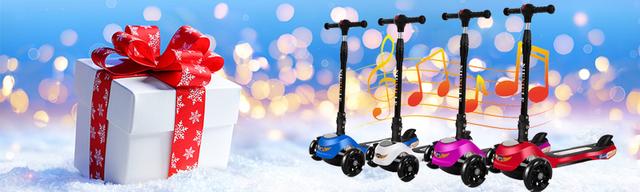 Cool Baby COOLBABY 302 Children's Scooter 2-6 Year Old Children's Scooter Toys Standard Wheel with Lighting and Music - SW1hZ2U6NTk0OTM4
