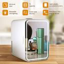 Cool Baby COOLBABY CZBXHZJ Mini Makeup Fridge 8L Portable Cosmetic Refrigerator Beauty Skin Care Freezer in Home & Car With Mirror & Led Lighting - SW1hZ2U6NTk1ODUy