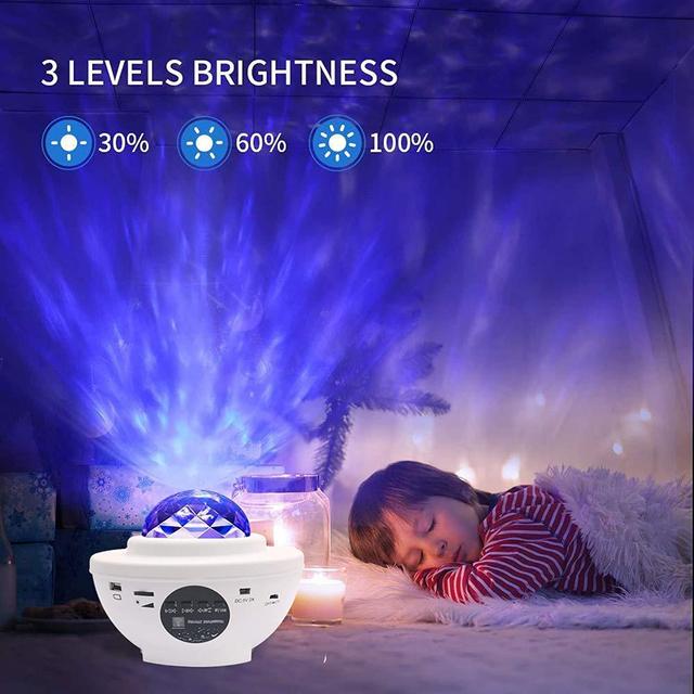 جهاز عرض ليزري ليلي ضوئي - أبيض C00L BABY Star Projector Night Light - SW1hZ2U6NTg5ODAy