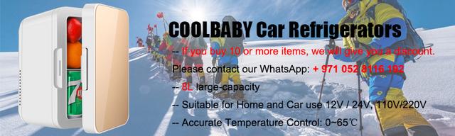 Cool Baby COOLBABY CZBX13 8L Mini Fridge for Skincare Refrigerator Portable Dual-Use Car Home Freezer Cooler Warmer Keep Fresh for Car Home - SW1hZ2U6NTk1MDk4