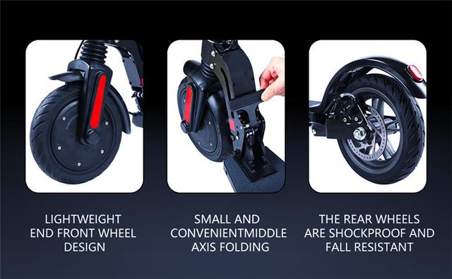 Cool Baby COOLBABY S2 Adult E Scooter Easy Folding 8.5 Inch Tire Smart Electric Kick Scooter, Lightweight Easy Fold 25KM/H|MAX LOAD 120KG - SW1hZ2U6NTk3MDEz