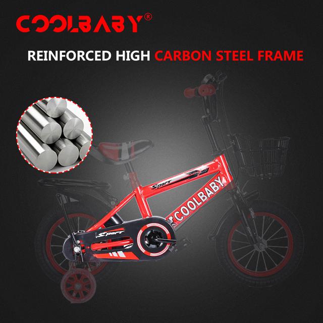Cool Baby COOLBABY ZXC New children bike 12/16 inch kid bicycle boy and girl bike 3-12 years old riding children bicycle gift Fashion cool bicycle - SW1hZ2U6NTg1NDcw