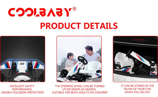 Cool Baby COOLBABY DP10-LHX Electric Scooter Go Cart Electric for Kids/Adult Drift Scooter Electric - SW1hZ2U6NTk3Njkz