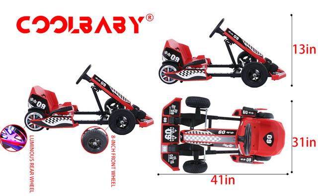 Cool Baby COOLBABY DP10-LHX Electric Scooter Go Cart Electric for Kids/Adult Drift Scooter Electric - SW1hZ2U6NTk3Njk5