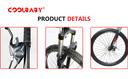 Cool Baby COOLBABY ZXCA1 Mountain Bike 26 inch Folding Bikes with Iron mountain frame, Featuring Ordinary double cutter ring and 21 Speed Shifter, Anti-Slip Bicycles（Gifts: helmets and gloves） - SW1hZ2U6NTk1Mjk5