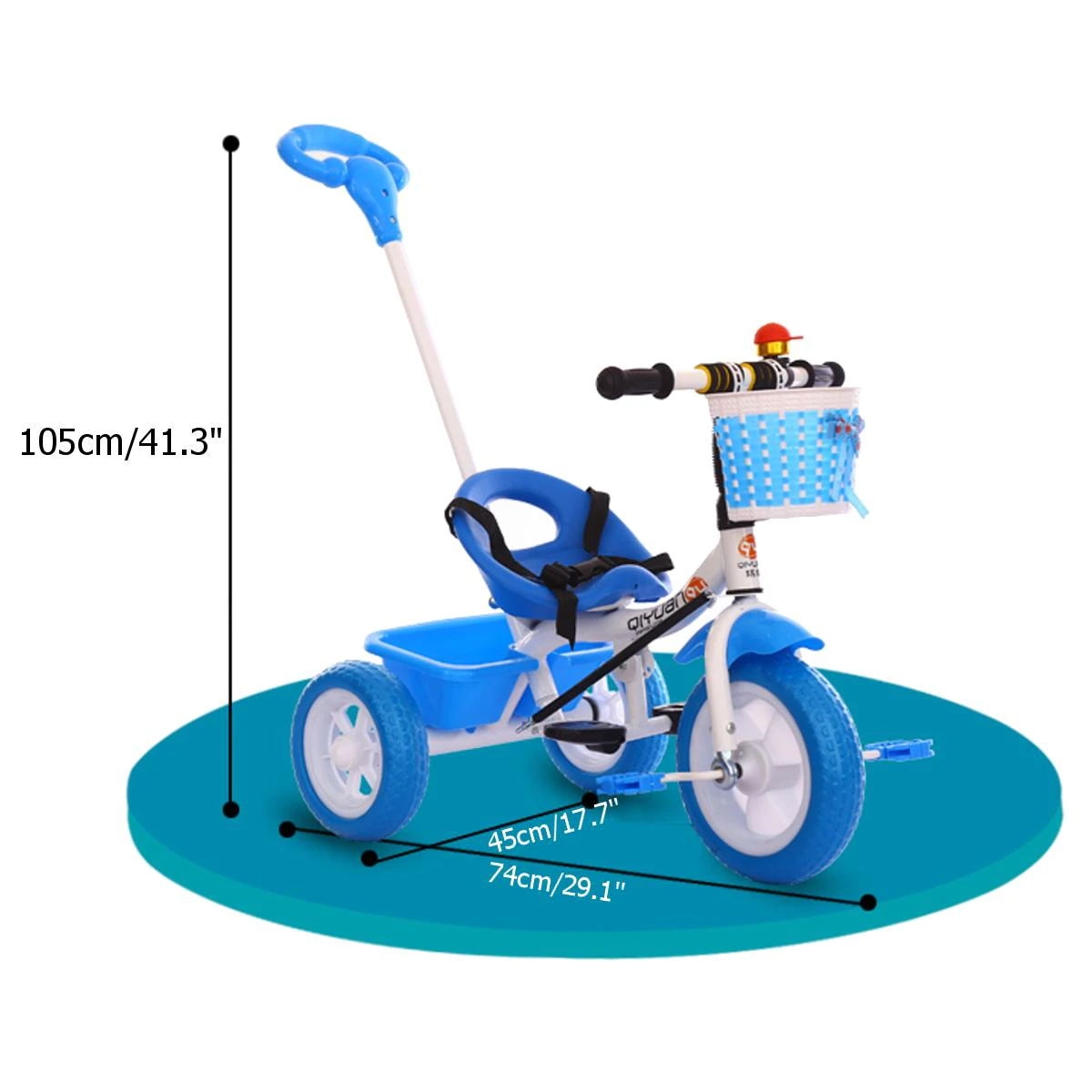 دراجة ثلاثية العجلات للأطفال COOLBABY SLC04 Kids Toddler Tricycle - 2}