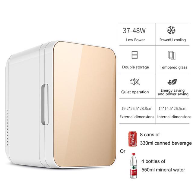 Cool Baby COOLBABY CZBX13 8L Mini Fridge for Skincare Refrigerator Portable Dual-Use Car Home Freezer Cooler Warmer Keep Fresh for Car Home - SW1hZ2U6NTg5ODc3