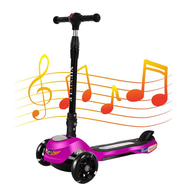 Cool Baby COOLBABY 302 Children's Scooter 2-6 Year Old Children's Scooter Toys Standard Wheel with Lighting and Music - SW1hZ2U6NTg0OTQ5