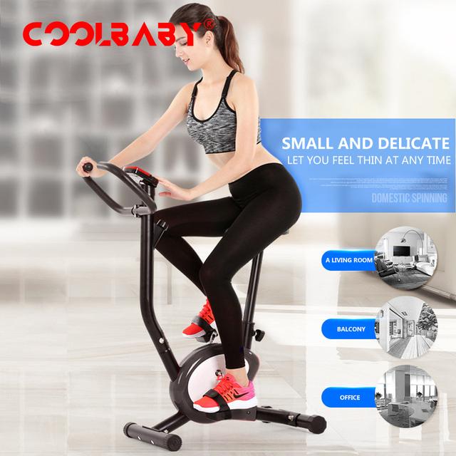 Cool Baby COOLBABY DGDC20 Fitness Unisex Adult BU-200 Upright Bike/exercise Bike For Home Gym/Grey, Compact - SW1hZ2U6NTkyMjYz