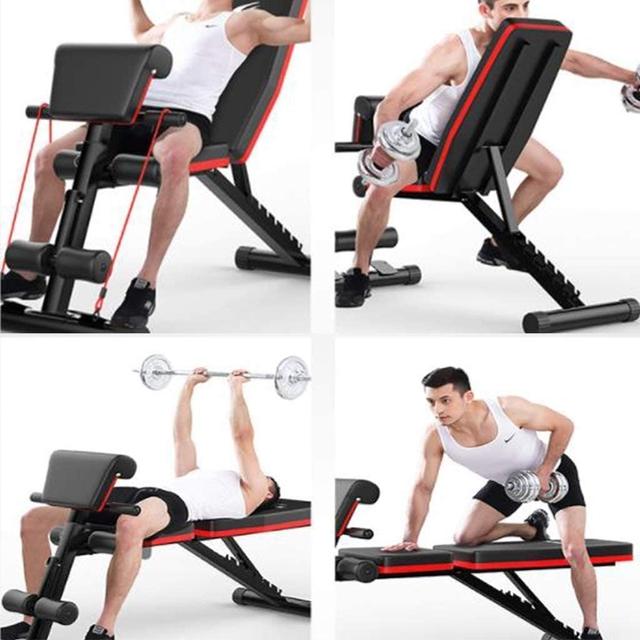 Cool Baby COOLBABY JSY189  Folding Bench, Bench, Sit Up And Tilt Abs Bench, Full Body Exercise For Family Fitness, Black - SW1hZ2U6NTk2MjA2