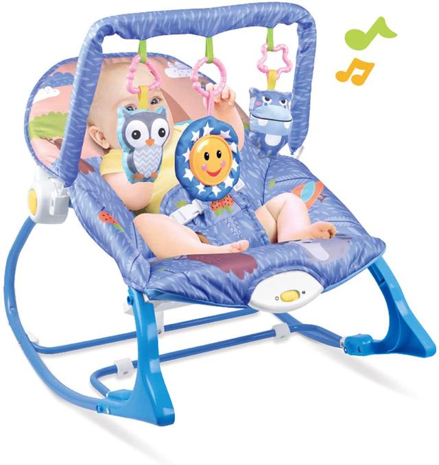 هزازة للأطفال أزرق Multi-function Baby Rocking Chair - COOLBABY - SW1hZ2U6NTkyOTgw