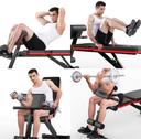 Cool Baby COOLBABY JSY189  Folding Bench, Bench, Sit Up And Tilt Abs Bench, Full Body Exercise For Family Fitness, Black - SW1hZ2U6NTk2MjA0