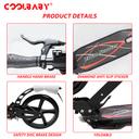 Cool Baby COOLBABY CS003 Folding Scooter For Adult Hight-Adjustable Scooter With Big Wheel (Hand Brake Device Or Foot Brake Device) - SW1hZ2U6NTg5MDU0