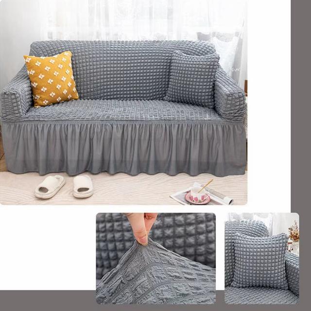 غطاء اريكة (صوفا) مقعدين - رمادي COOLBABY Universal High Elastic Sofa Cover - SW1hZ2U6NTkzNDE0