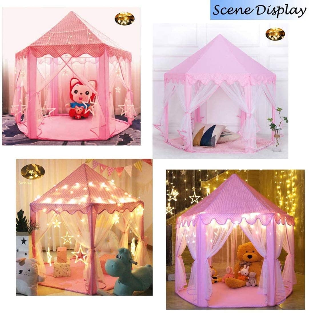 خيمة لعب للأطفال COOLBABY ZPLJ01-PK Bear Durable Kids Playhouse - 6}