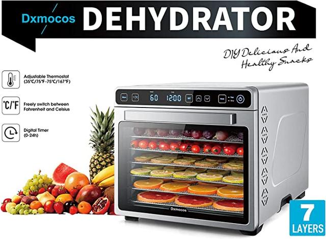 مجفف طعام بسبع طبقات Dxmocos Food Dehydrator Machine - SW1hZ2U6NTg3MDgy