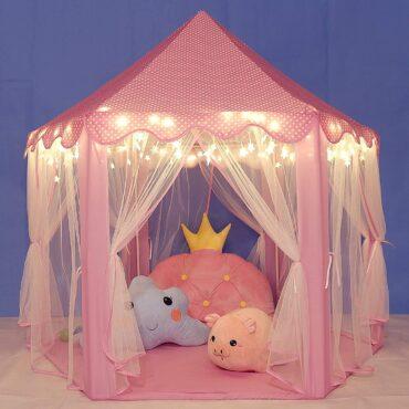 خيمة لعب للأطفال COOLBABY ZPLJ01-PK Bear Durable Kids Playhouse - 4}