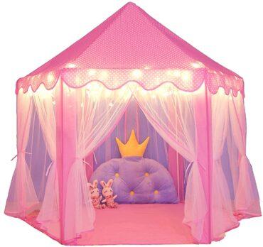 خيمة لعب للأطفال COOLBABY ZPLJ01-PK Bear Durable Kids Playhouse - 1}
