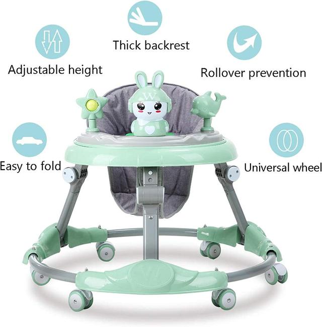 Cool Baby COOLBABY A136D Baby walker multifunctional anti-rollover anti-O leg can sit folding - SW1hZ2U6NTk1MDc4