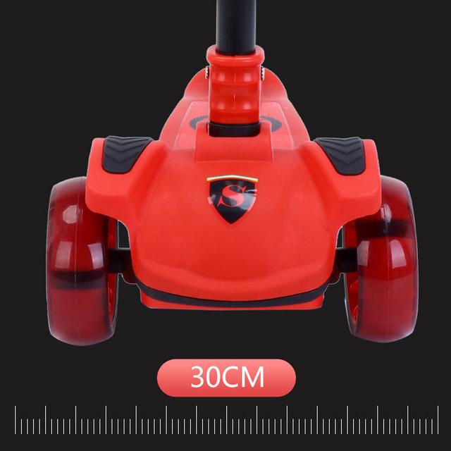 Cool Baby COOLBABY XHB Street Push Scooter Baby Kick Scooters 3 Wheel Kids Scooter with Flashing LED Wheels & Adjustable Height for Toddlers - SW1hZ2U6NTg5NDU0