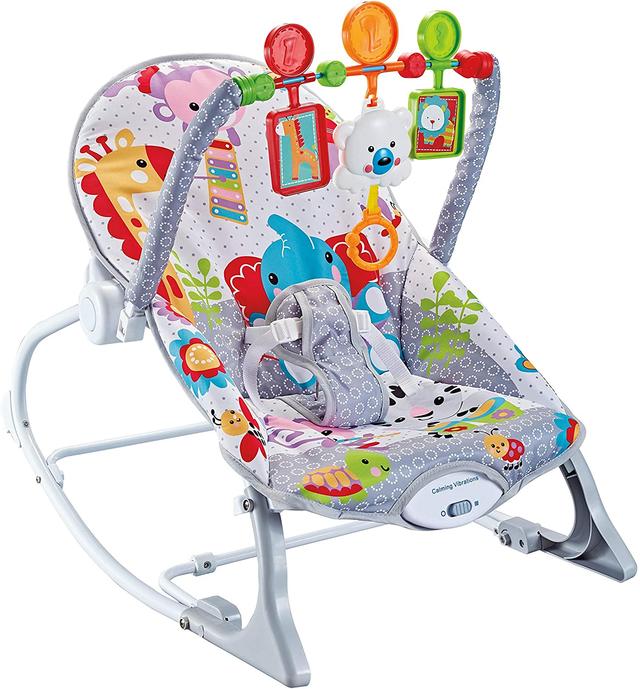هزازة للأطفال رمادي Multi-function Baby Rocking Chair - COOLBABY - SW1hZ2U6NTkzMTQy