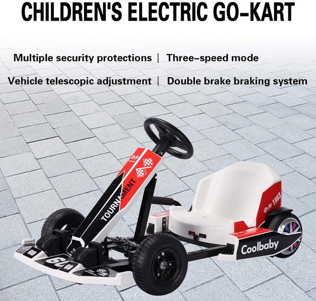 سكوتر درفت كهربائي للبالغين والأطفال - 36 فولت COOLBABY DP10-LHX Electric Scooter Go Cart Electric - SW1hZ2U6NTkwNDg3