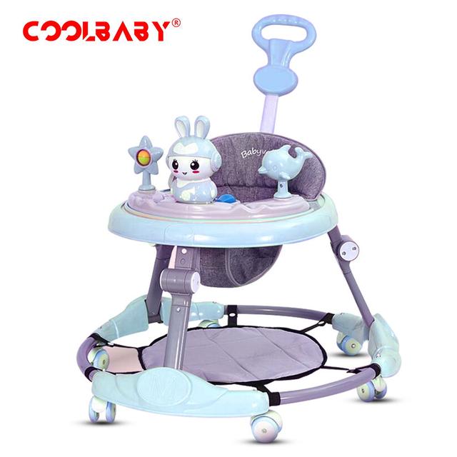 Cool Baby COOLBABY A136D Baby walker multifunctional anti-rollover anti-O leg can sit folding - SW1hZ2U6NTkwMTE3