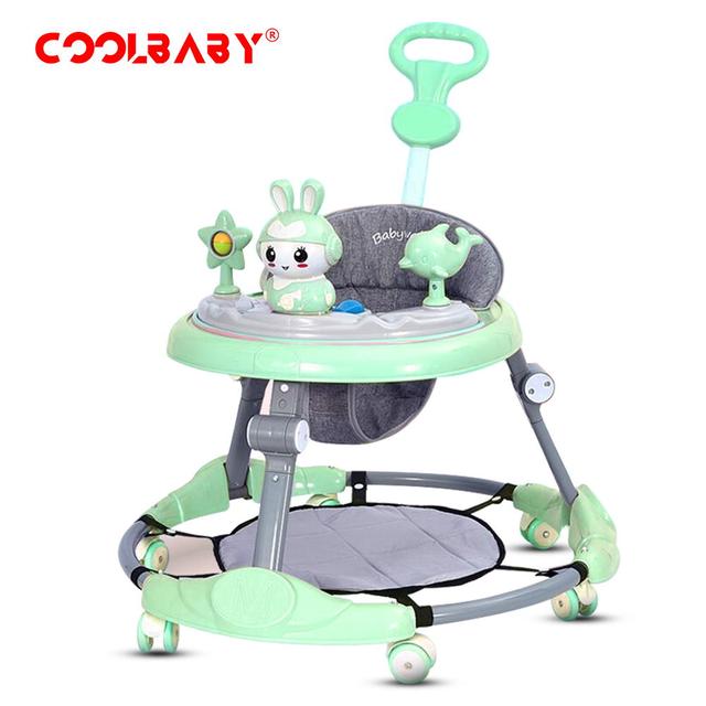Cool Baby COOLBABY A136D Baby walker multifunctional anti-rollover anti-O leg can sit folding - SW1hZ2U6NTkwMTIx