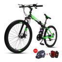 Cool Baby COOLBABY ZXCA2 Mountain Bike 26 inch Folding Bikes with Iron mountain frame, Featuring 30-knife rim and 21 Speed Shifter, Anti-Slip Bicycles（Gifts: helmets and gloves） - SW1hZ2U6NTg0Nzg1