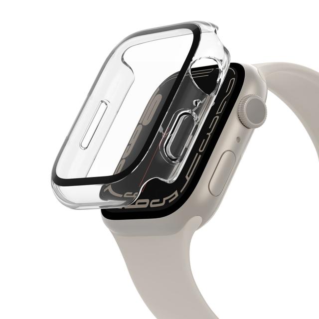 كفر حماية لساعة Apple Watch Series 7 قياس 45mm شفاف TemperedCurve 2-in-1 Built-in Screen Protector - BELKIN - SW1hZ2U6NTc5MDM2