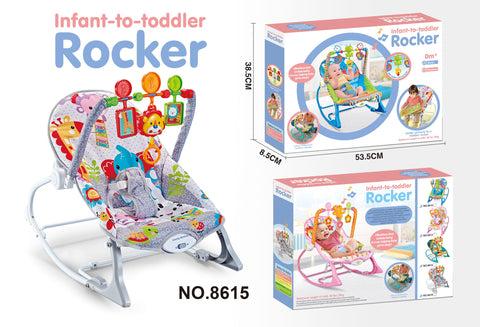 هزازة للأطفال رمادي Multi-function Baby Rocking Chair - COOLBABY - SW1hZ2U6NTk1NjYw