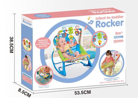هزازة للأطفال رمادي Multi-function Baby Rocking Chair - COOLBABY - SW1hZ2U6NTk1NjYy