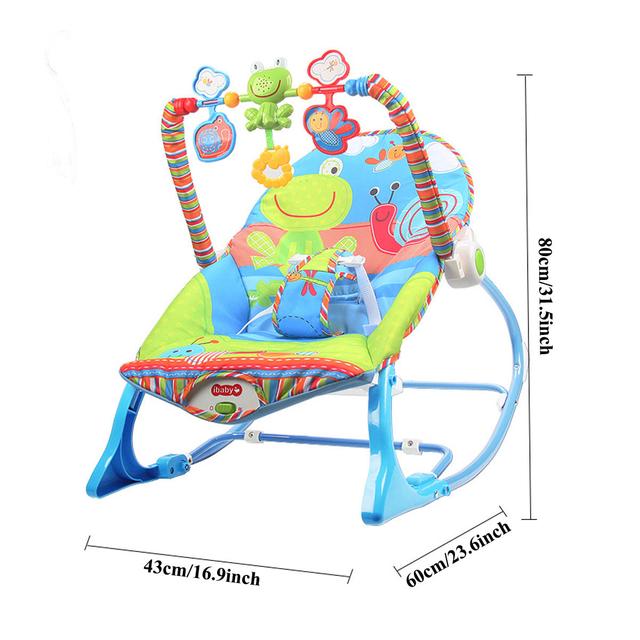 هزازة للأطفال أزرق Multi-function Baby Rocking Chair - COOLBABY - SW1hZ2U6NTkyODg0