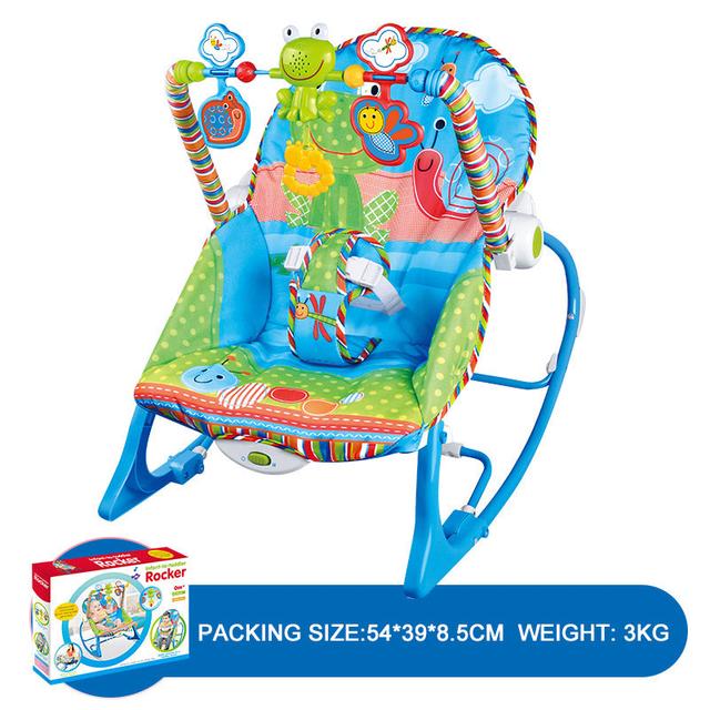 هزازة للأطفال أزرق Multi-function Baby Rocking Chair - COOLBABY - SW1hZ2U6NTkyODc0