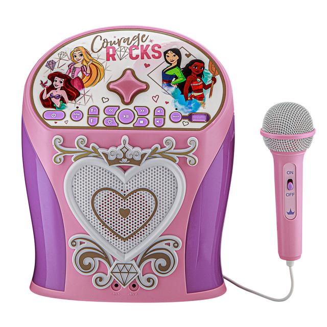 KIDdesigns Disney Princess Bluetooth Karaoke Machine w/ Microphone for Kids - Multi-color - SW1hZ2U6NTc5MDg3