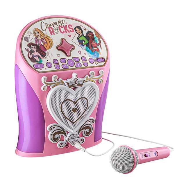 KIDdesigns Disney Princess Bluetooth Karaoke Machine w/ Microphone for Kids - Multi-color - SW1hZ2U6NTc5MDgz